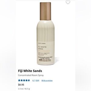 3) - “FIJI WHITE SANDS” Concentrated Room Spray ea 1.5 oz / 42.5 g, B&BW, NWTag